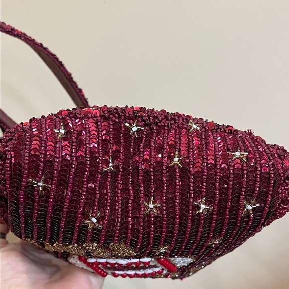 From India To You | Crimson Beaded “Go Team” Shoulder Bag - Picture 10 of 14